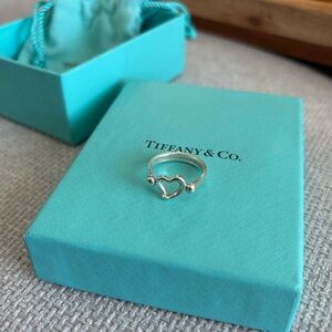 Tiffany & Co heart ring sterling silver size 6